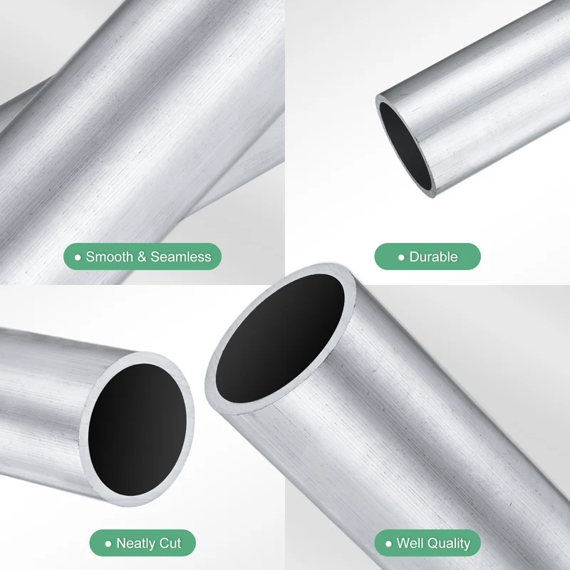 1-Pack 6063 Aluminum Round Tube, 34mmx40mm(IDxOD) 100mm Length Straight Tubing