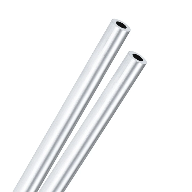 2-Pack 6063 Aluminum Round Tube, 10mmx16mm(IDxOD) 300mm Length Straight Tubing