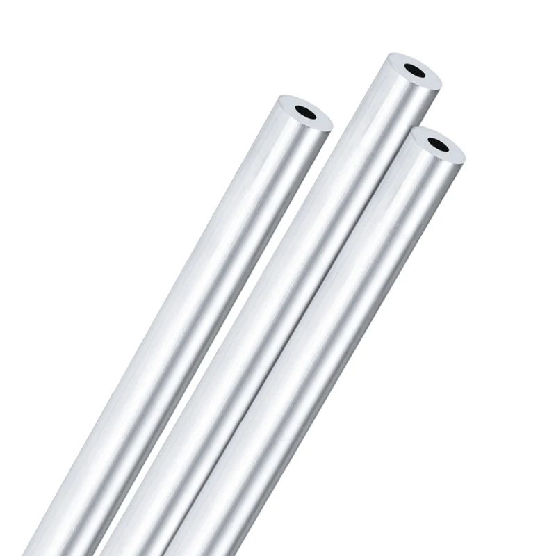 3-Pack 6063 Aluminum Round Tube, 7mmx16mm(IDxOD) 300mm Length Straight Tubing