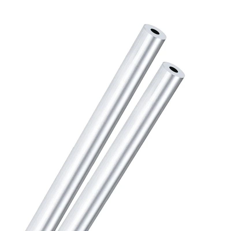 2-Pack 6063 Aluminum Round Tube, 7mmx16mm(IDxOD) 300mm Length Straight Tubing