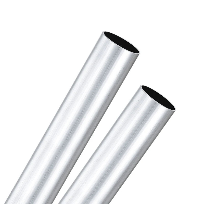 2-Pack 6063 Aluminum Round Tube, 15mmx16mm(IDxOD) 300mm Length Straight Tubing