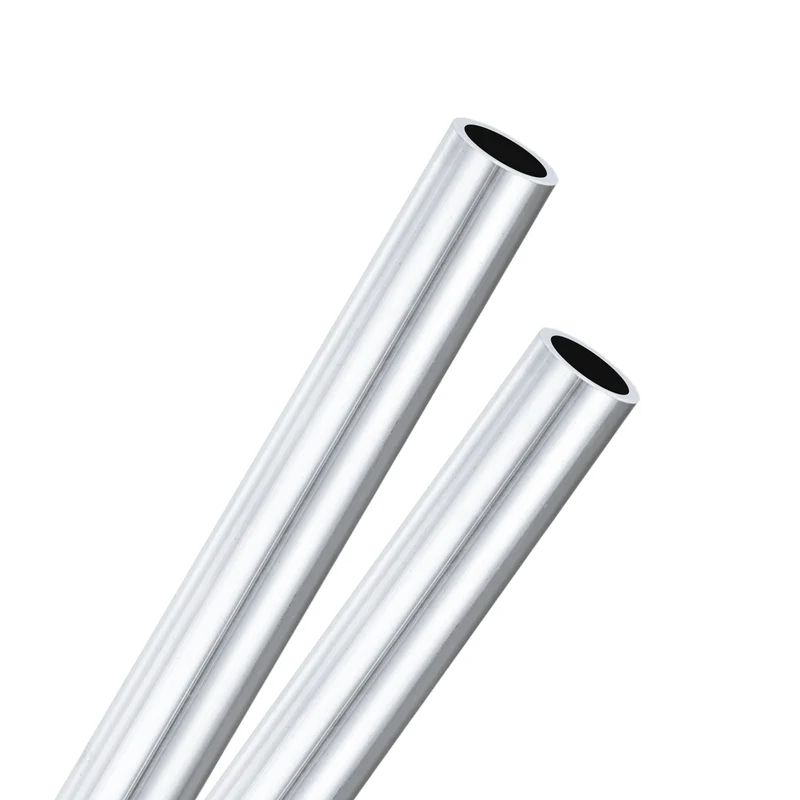 2-Pack 6063 Aluminum Round Tube, 11mmx14mm(IDxOD) 300mm Length Straight Tubing