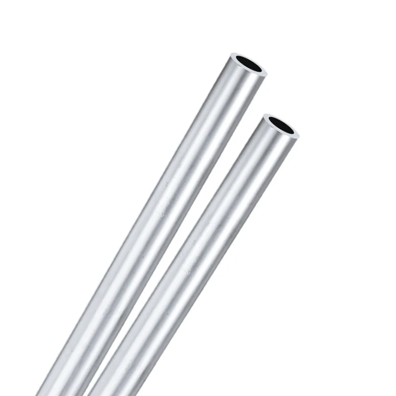 2-Pack 6063 Aluminum Round Tube, 9mmx13mm(IDxOD) 300mm Length Straight Tubing