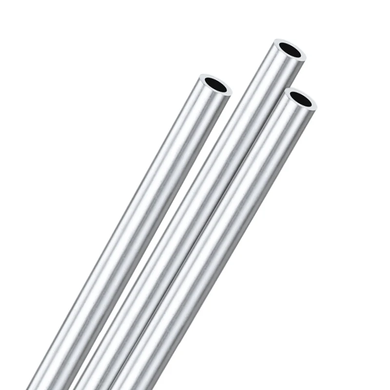 3-Pack 6063 Aluminum Round Tube, 8mmx12mm(IDxOD) 300mm Length Straight Tubing