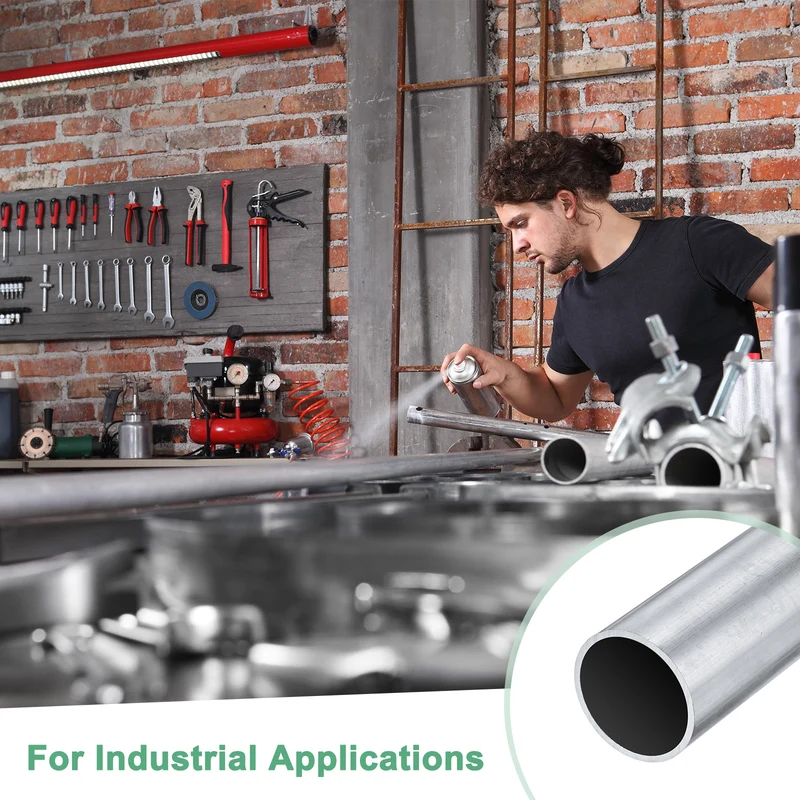 3-Pack 6063 Aluminum Round Tube, 27mmx30mm(IDxOD) 100mm Length Straight Tubing
