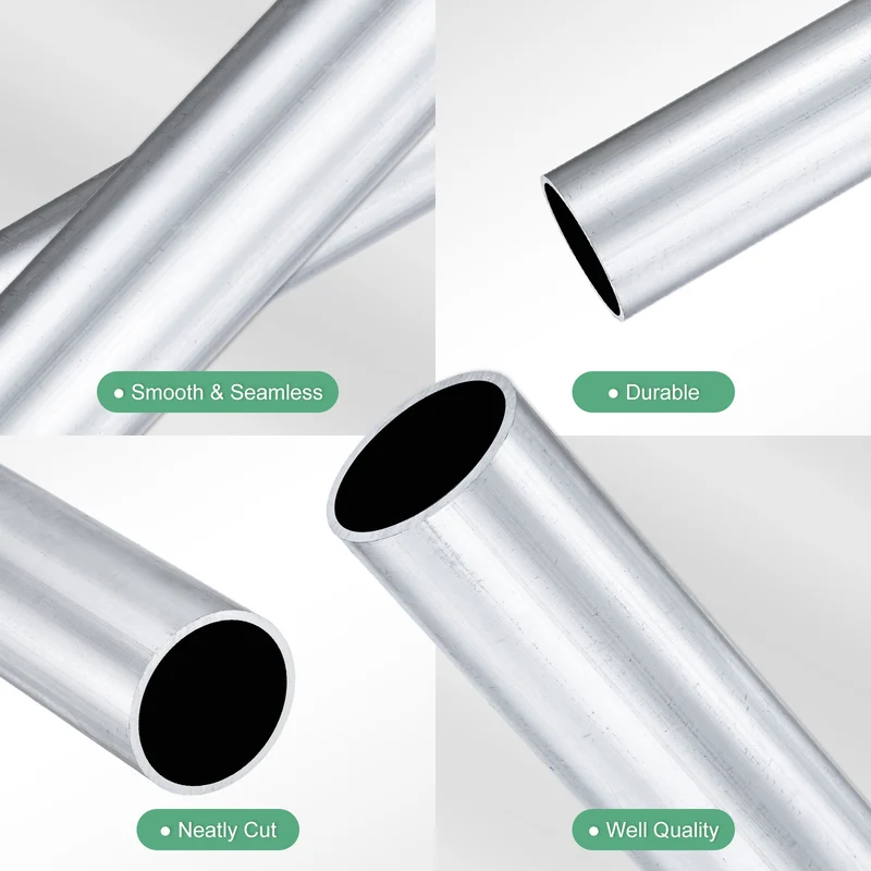 1-Pack 6063 Aluminum Round Tube, 25mmx28mm(IDxOD) 100mm Length Straight Tubing