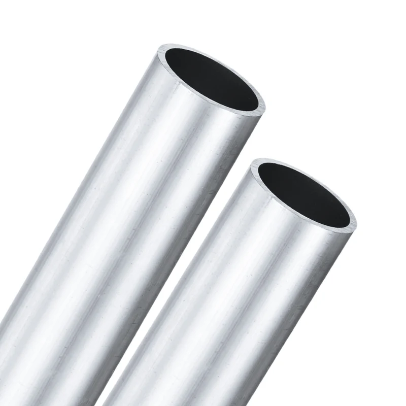 2-Pack 6063 Aluminum Round Tube, 24mmx28mm(IDxOD) 100mm Length Straight Tubing