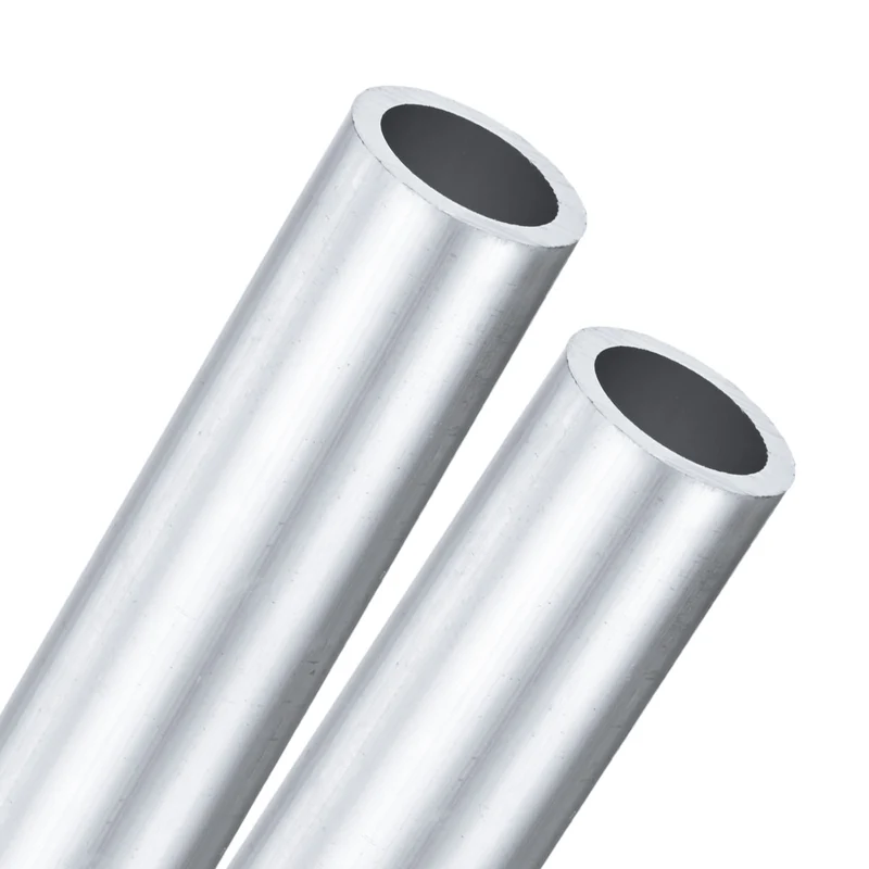 2-Pack 6063 Aluminum Round Tube, 19mmx25mm(IDxOD) 100mm Length Straight Tubing