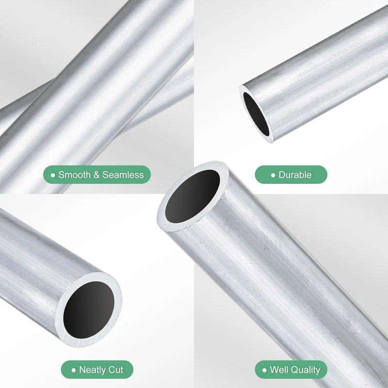 1-Pack 6063 Aluminum Round Tube, 19mmx25mm(IDxOD) 100mm Length Straight Tubing