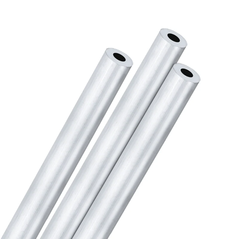 3-Pack 6063 Aluminum Round Tube, 8mmx15mm(IDxOD) 300mm Length Straight Tubing