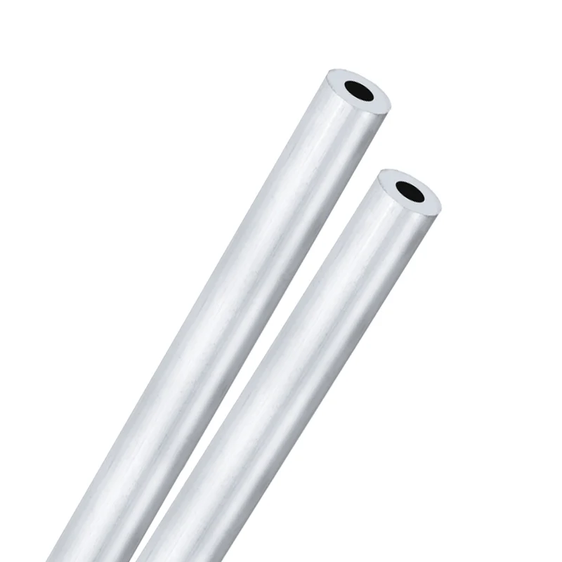 2-Pack 6063 Aluminum Round Tube, 8mmx15mm(IDxOD) 300mm Length Straight Tubing