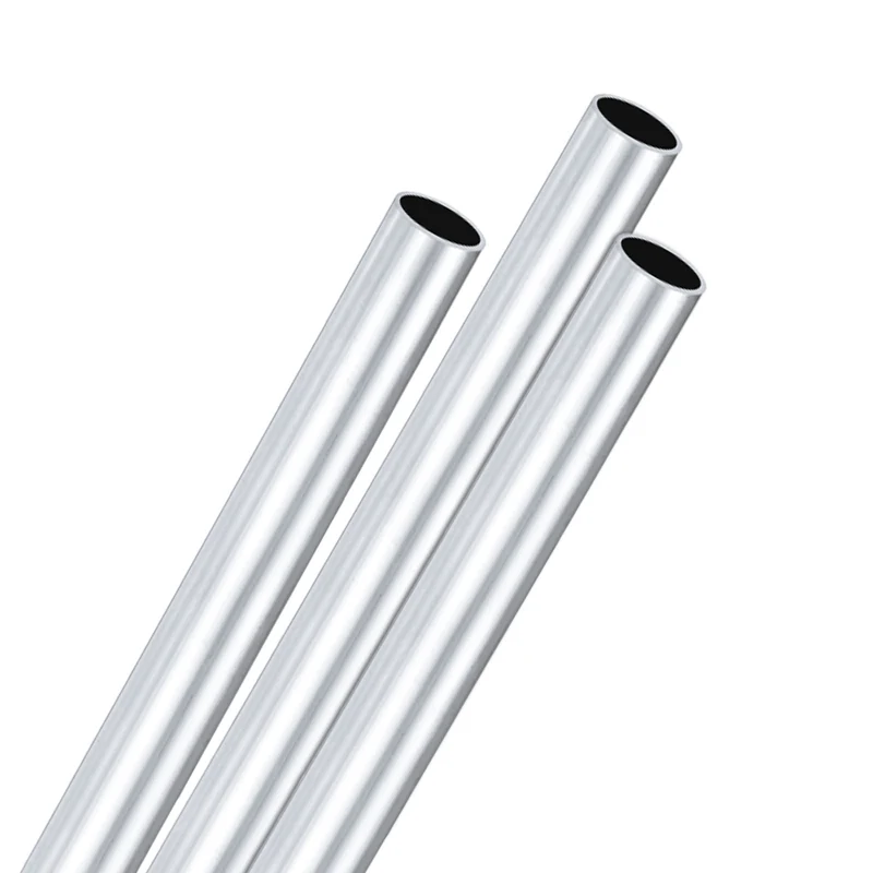 3-Pack 6063 Aluminum Round Tube, 12mmx14mm(IDxOD) 300mm Length Straight Tubing