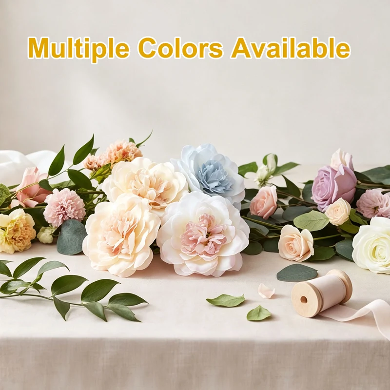 20 Pcs Fake Flower Heads, Artificial Flowers Hydrangea Heads, Mint White