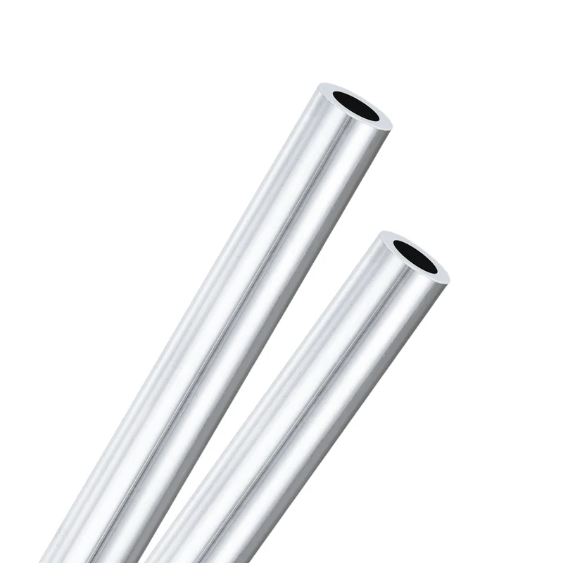 2-Pack 6063 Aluminum Round Tube, 8mmx13mm(IDxOD) 300mm Length Straight Tubing