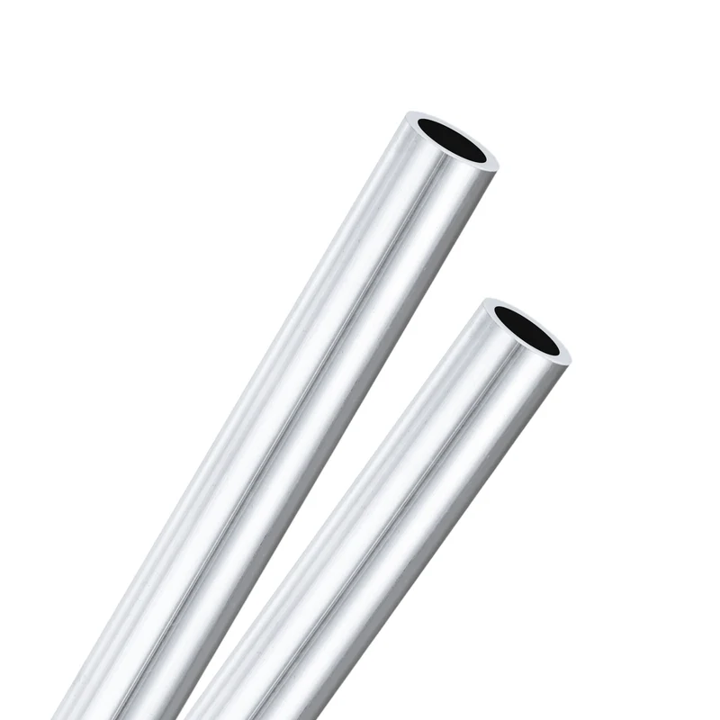 2Pack 6063 Aluminum Round Tube, 8.8mmx12.7mm(IDxOD) 300mm Length Straight Tubing