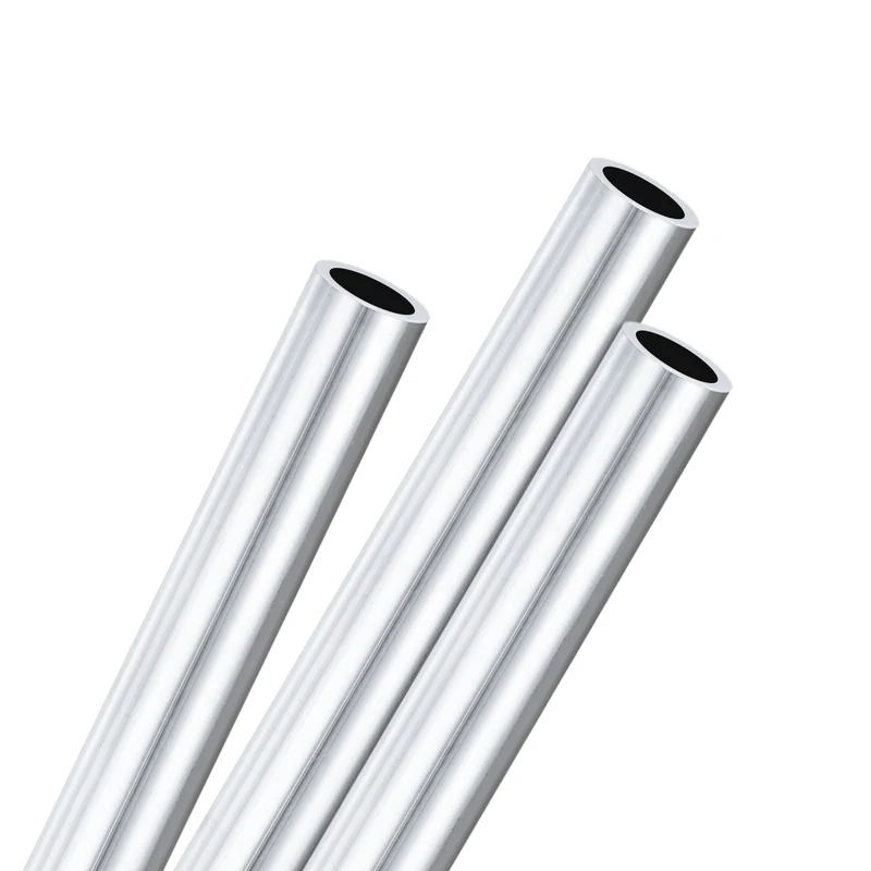 3-Pack 6063 Aluminum Round Tube, 9mmx12mm(IDxOD) 300mm Length Straight Tubing