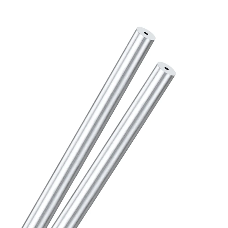 2-Pack 6063 Aluminum Round Tube, 3mmx12mm(IDxOD) 300mm Length Straight Tubing