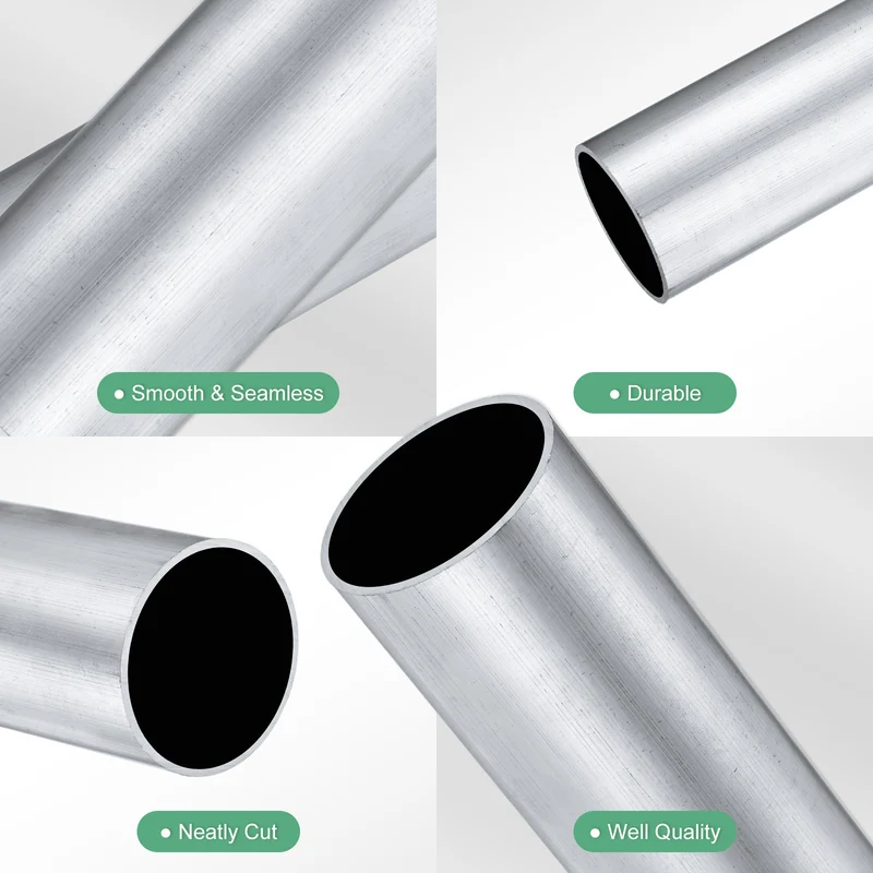 1-Pack 6063 Aluminum Round Tube, 37mmx40mm(IDxOD) 300mm Length Straight Tubing