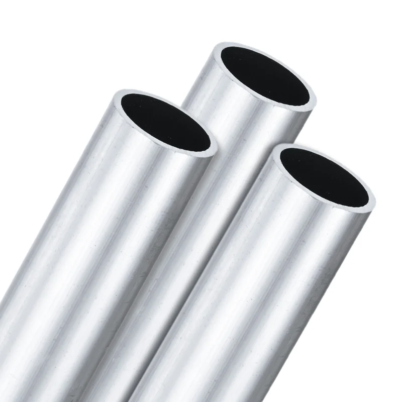 3-Pack 6063 Aluminum Round Tube, 17mmx20mm(IDxOD) 100mm Length Straight Tubing