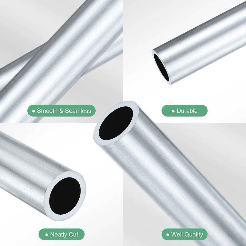 1-Pack 6063 Aluminum Round Tube, 14mmx20mm(IDxOD) 100mm Length Straight Tubing