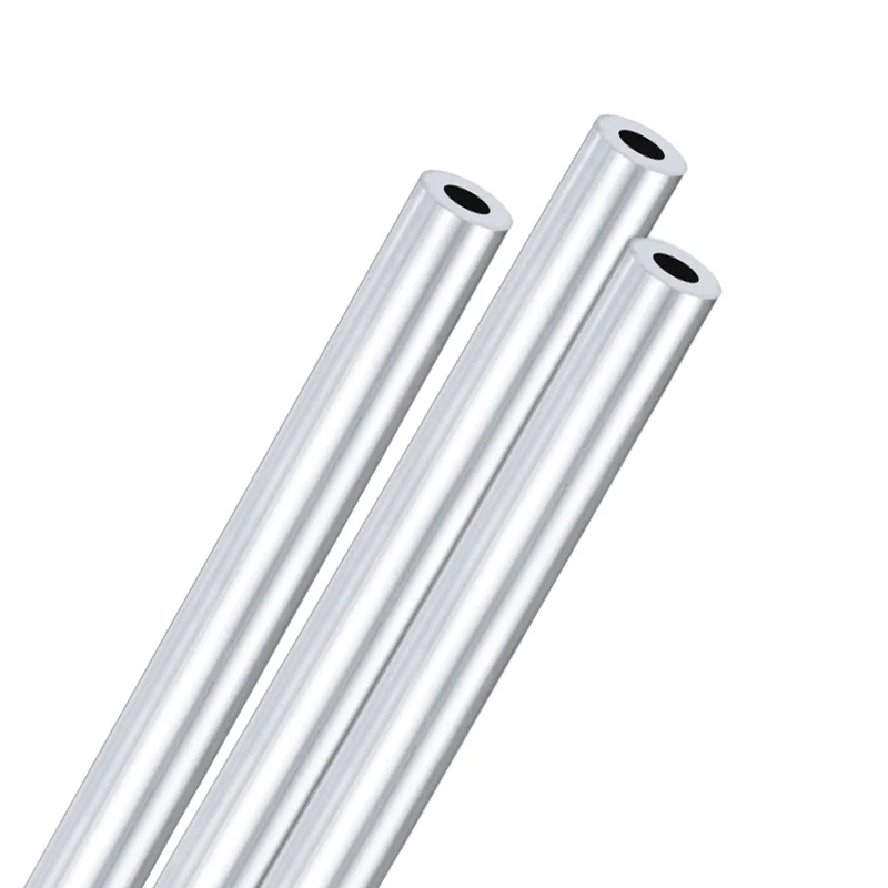 3-Pack 6063 Aluminum Round Tube, 8mmx14mm(IDxOD) 300mm Length Straight Tubing