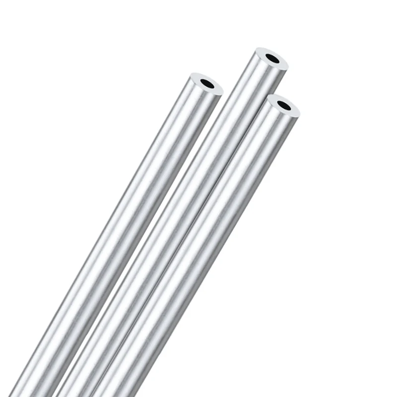 3-Pack 6063 Aluminum Round Tube, 5mmx12mm(IDxOD) 300mm Length Straight Tubing
