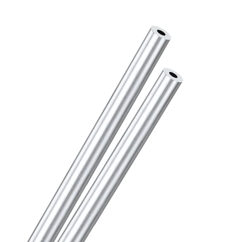 2-Pack 6063 Aluminum Round Tube, 5mmx12mm(IDxOD) 300mm Length Straight Tubing