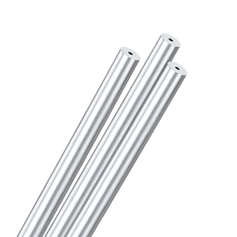 3-Pack 6063 Aluminum Round Tube, 3mmx12mm(IDxOD) 300mm Length Straight Tubing