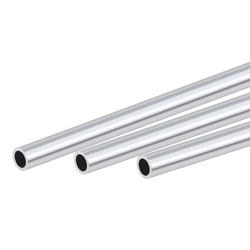6063 Aluminum Round Tube 11mm OD 8mm Inner Dia 300mm Length Pipe Tubing 3 Pcs