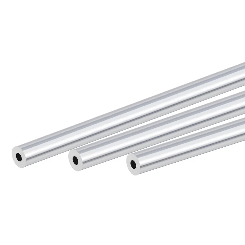 6063 Aluminum Round Tube 10mm OD 4mm Inner Dia 300mm Length Pipe Tubing 3 Pcs