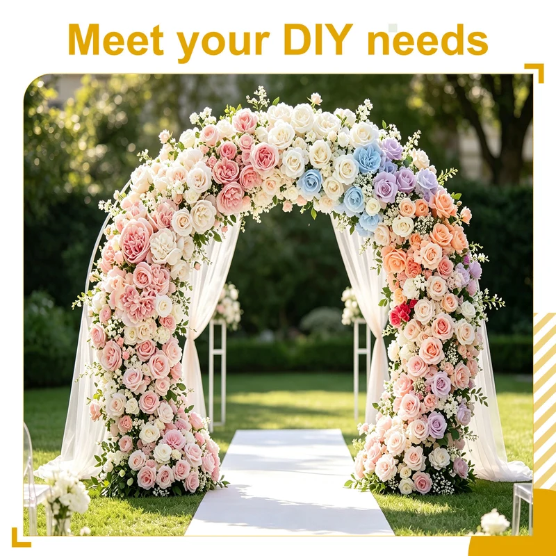 20 Pcs Fake Flower Heads, Artificial Flowers Hydrangea Heads, Light Blue