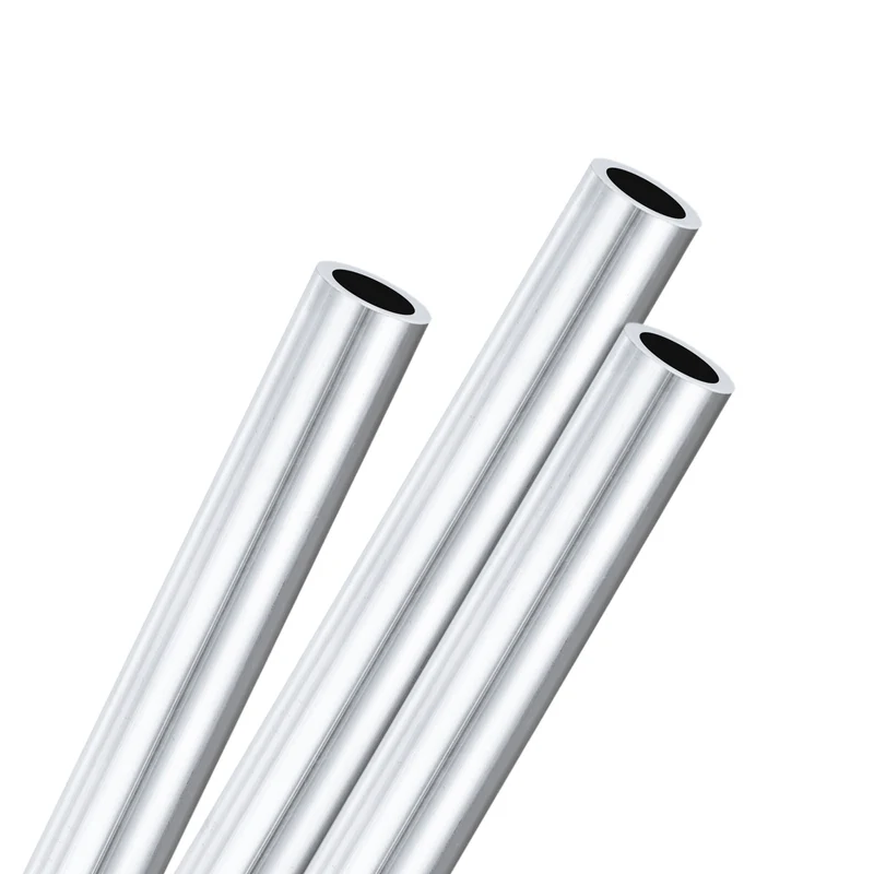 3-Pack 6063 Aluminum Round Tube, 8mmx11mm(IDxOD) 300mm Length Straight Tubing