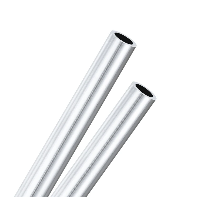 2-Pack 6063 Aluminum Round Tube, 8mmx11mm(IDxOD) 300mm Length Straight Tubing