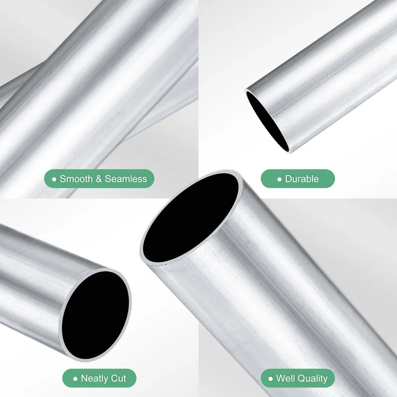1-Pack 6063 Aluminum Round Tube, 35mmx38mm(IDxOD) 300mm Length Straight Tubing