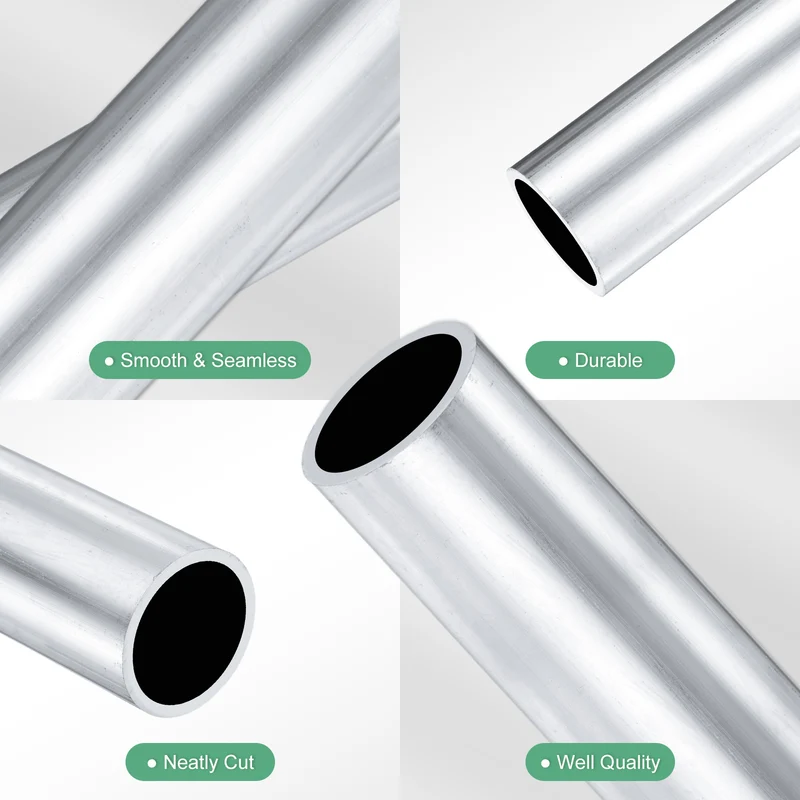 1-Pack 6063 Aluminum Round Tube, 29mmx35mm(IDxOD) 300mm Length Straight Tubing