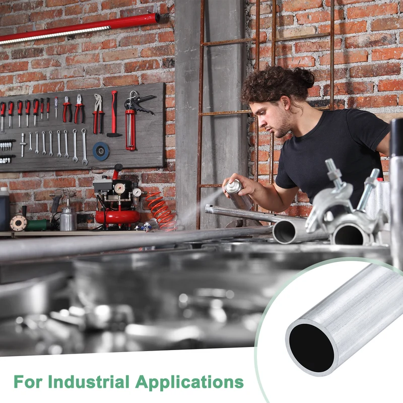 3-Pack 6063 Aluminum Round Tube, 12mmx15mm(IDxOD) 100mm Length Straight Tubing