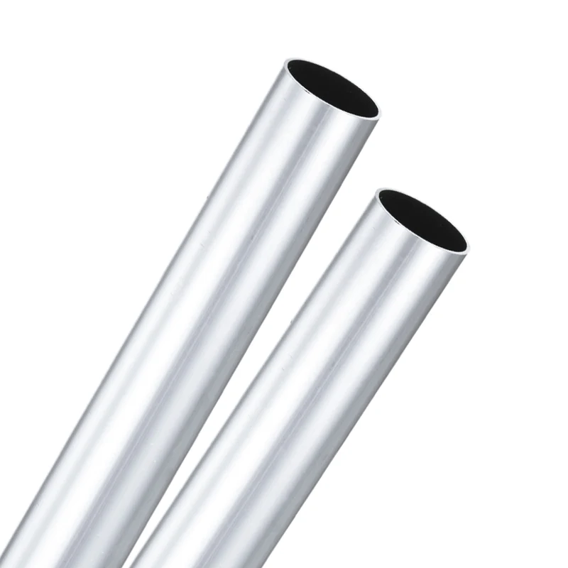 2-Pack 6063 Aluminum Round Tube, 27mmx29mm(IDxOD) 300mm Length Straight Tubing