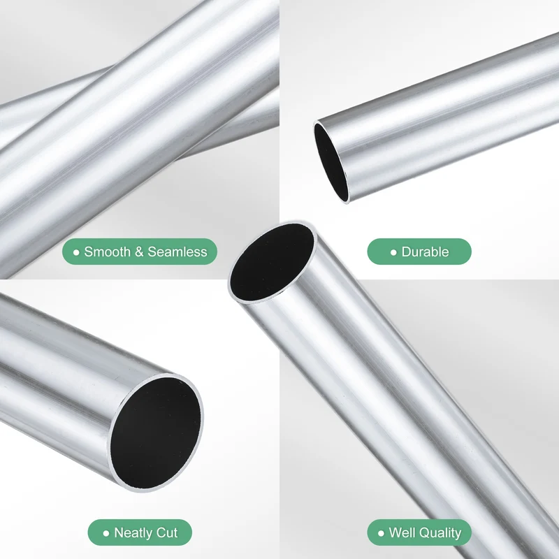1-Pack 6063 Aluminum Round Tube, 27mmx29mm(IDxOD) 300mm Length Straight Tubing