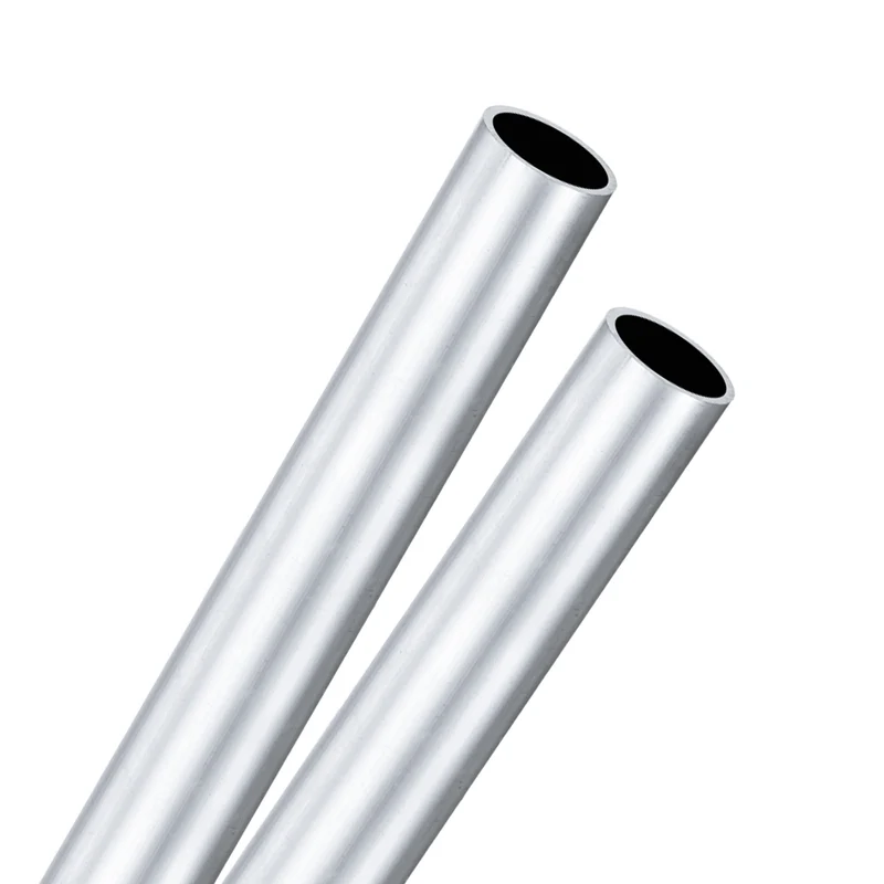2-Pack 6063 Aluminum Round Tube, 24mmx28mm(IDxOD) 300mm Length Straight Tubing