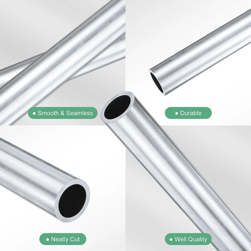 1-Pack 6063 Aluminum Round Tube, 20mmx26mm(IDxOD) 300mm Length Straight Tubing