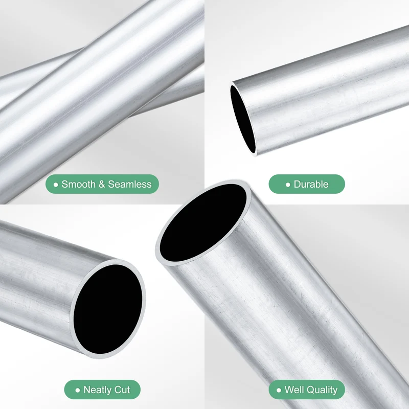 1-Pack 6063 Aluminum Round Tube, 27mmx30mm(IDxOD) 300mm Length Straight Tubing