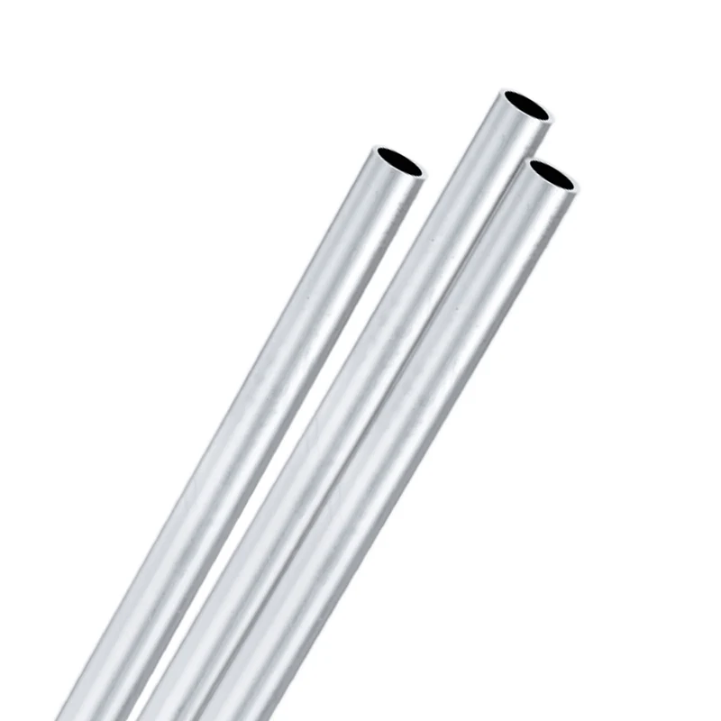 3-Pack 6063 Aluminum Round Tube, 8mmx10mm(IDxOD) 300mm Length Straight Tubing