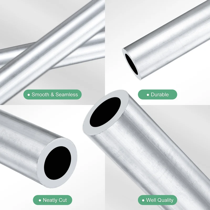 1-Pack 6063 Aluminum Round Tube, 20mmx30mm(IDxOD) 250mm Length Straight Tubing