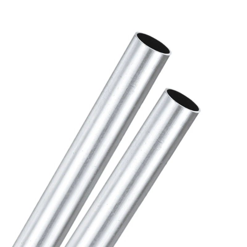 2-Pack 6063 Aluminum Round Tube, 19mmx23mm(IDxOD) 300mm Length Straight Tubing