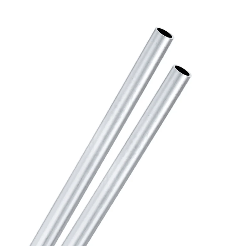 2-Pack 6063 Aluminum Round Tube, 8mmx10mm(IDxOD) 300mm Length Straight Tubing