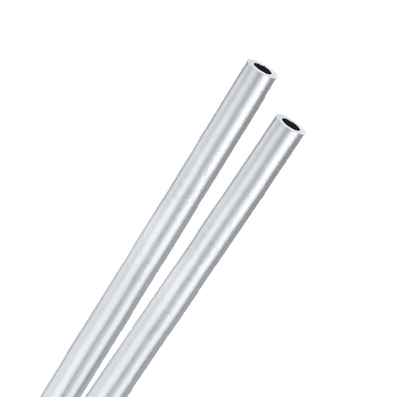 2-Pack 6063 Aluminum Round Tube, 6mmx10mm(IDxOD) 300mm Length Straight Tubing