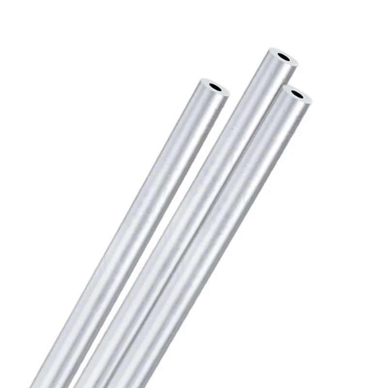 3-Pack 6063 Aluminum Round Tube, 4mmx10mm(IDxOD) 300mm Length Straight Tubing