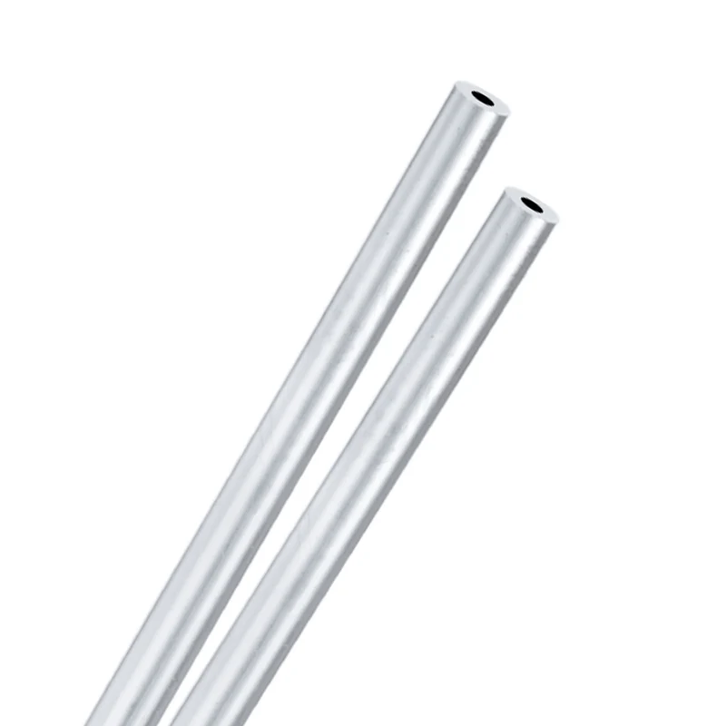 2-Pack 6063 Aluminum Round Tube, 4mmx10mm(IDxOD) 300mm Length Straight Tubing