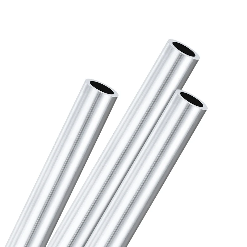 3-Pack 6063 Aluminum Round Tube, 8mmx11mm(IDxOD) 250mm Length Straight Tubing