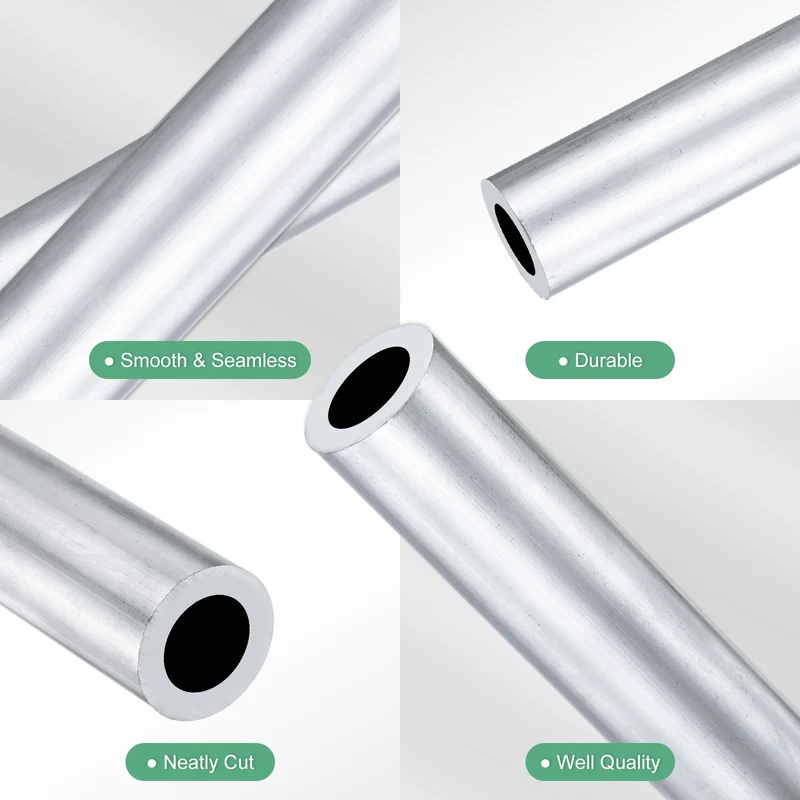 1-Pack 6063 Aluminum Round Tube, 14mmx22mm(IDxOD) 300mm Length Straight Tubing